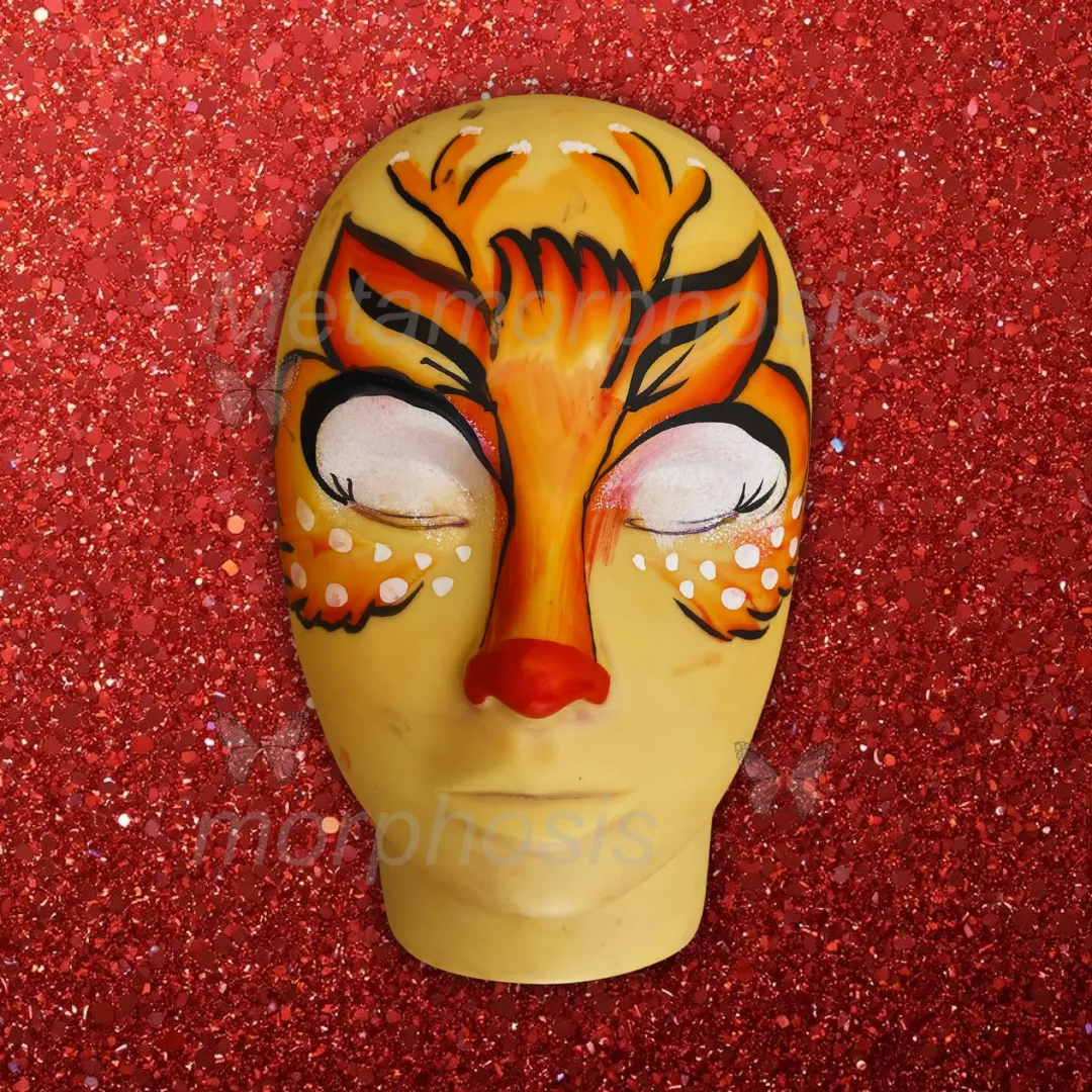Christmas reindeer face paint design
